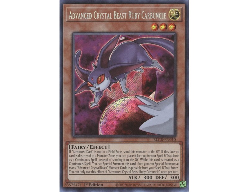 Advanced Crystal Beast Ruby Carbuncle (BLCR-EN010) - 1st Edition