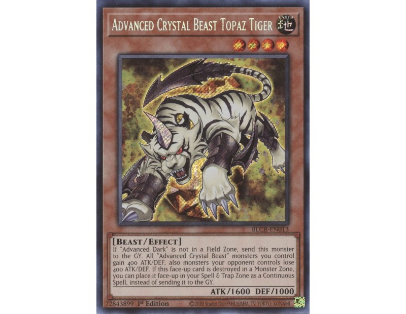 Advanced Crystal Beast Topaz Tiger (BLCR-EN013) - 1st Edition