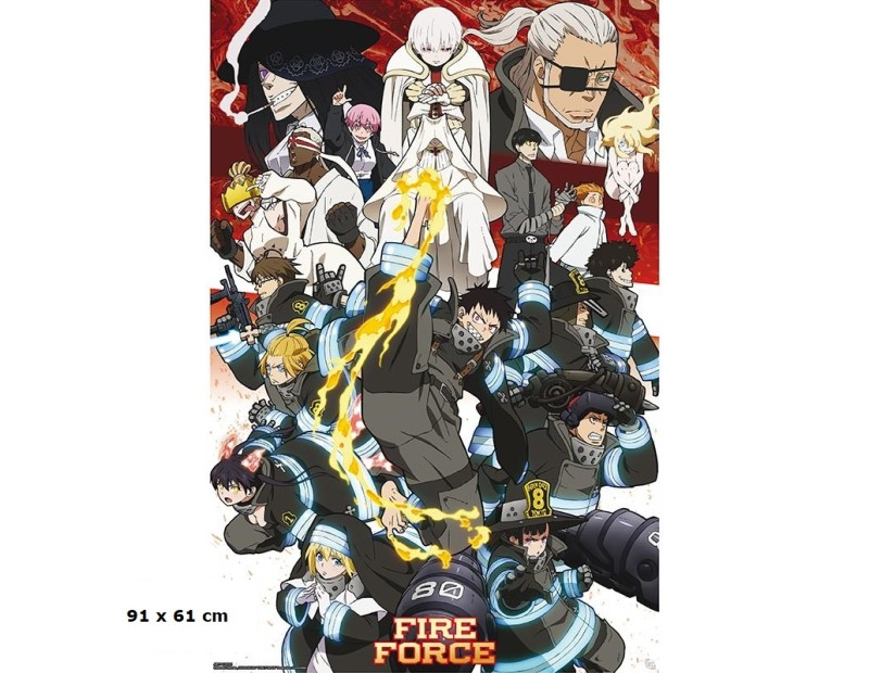 Αφίσα Fire Force Season 2 (91x61)