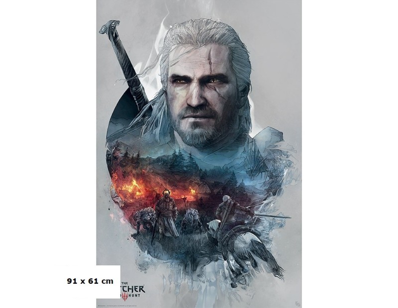 Αφίσα Geralt of Rivia (91x61)