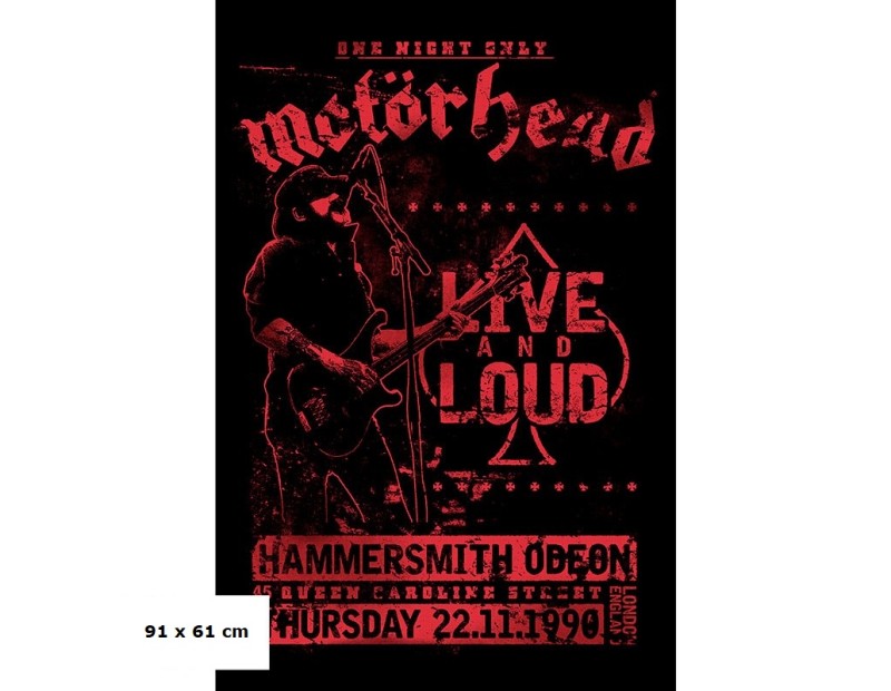 Αφίσα Motorhead Live and loud (91x61)
