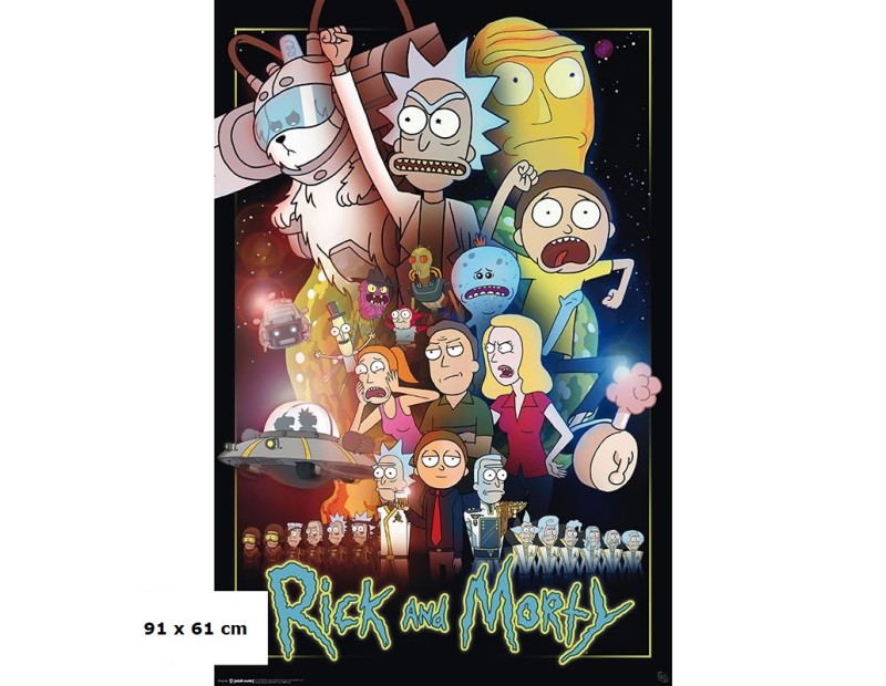 Αφίσα Rick & Morty Wars (91x61)