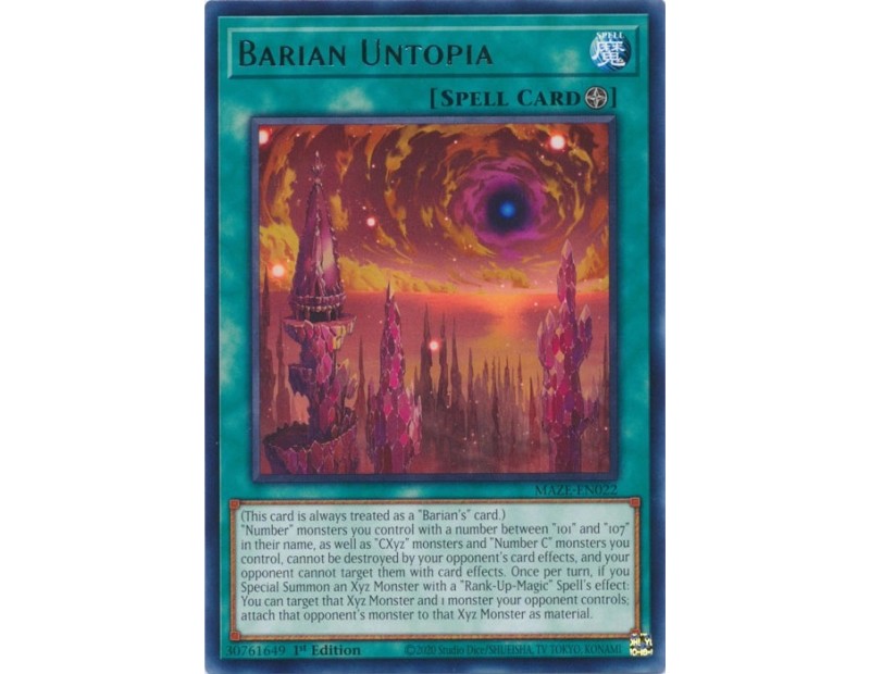 Barian Untopia (MAZE-EN022) - 1st Edition