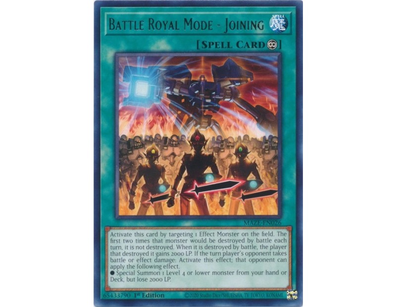 Battle Royal Mode - Joining (MAZE-EN026) - 1st Edition