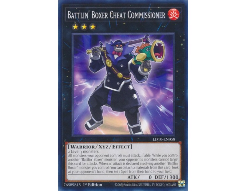 Battlin' Boxer Cheat Commissioner (LD10-EN058) - 1st Edition