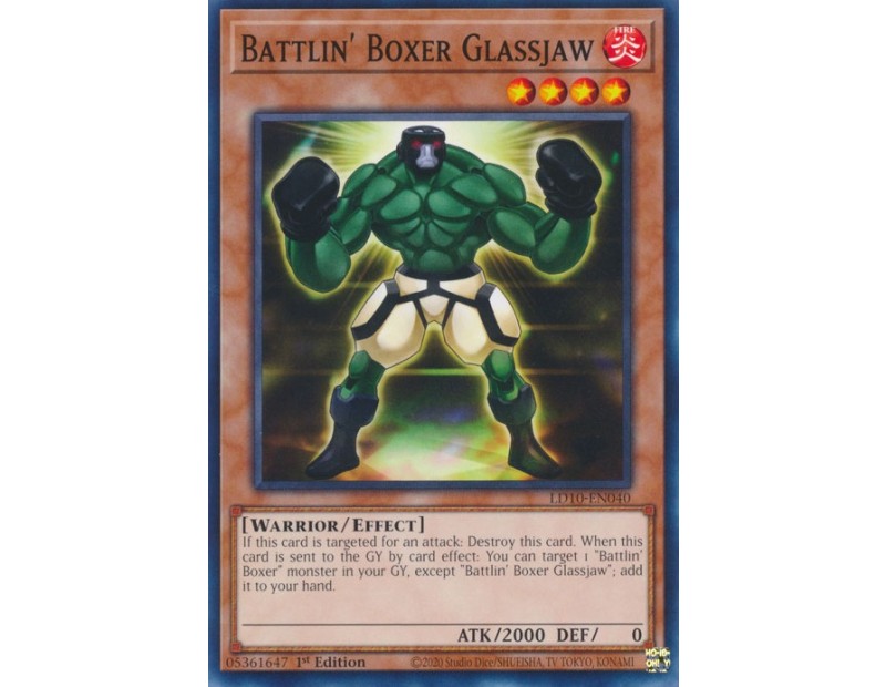 Battlin' Boxer Glassjaw (LD10-EN040) - 1st Edition