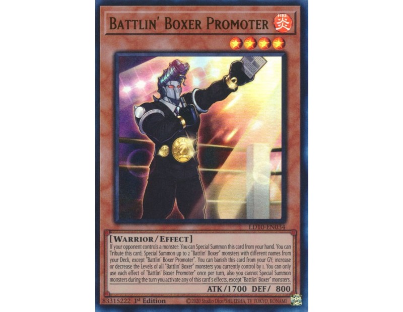 Battlin' Boxer Promoter (LD10-EN034) - 1st Edition