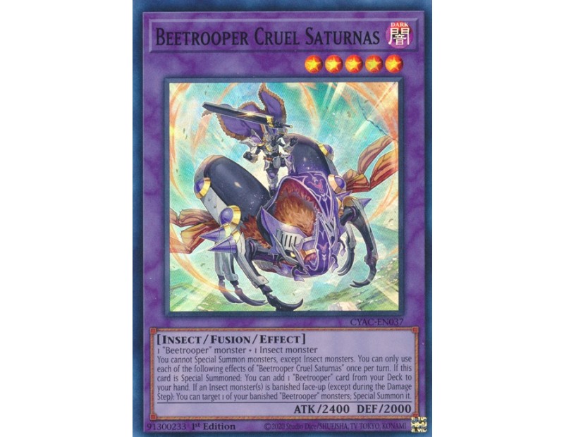 Beetrooper Cruel Saturnas (CYAC-EN037) - 1st Edition