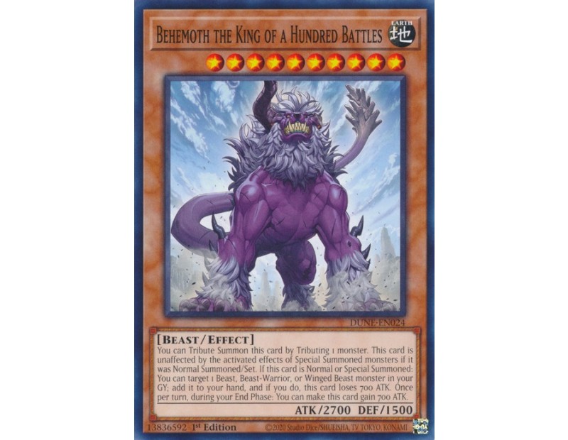 Behemoth the King of a Hundred Battles (DUNE-EN024) - 1st Edition