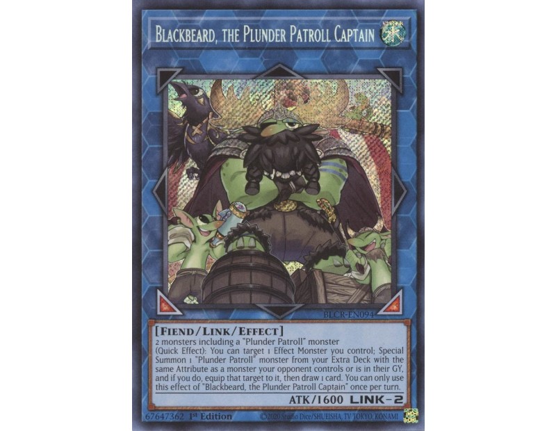 Blackbeard, the Plunder Patroll Captain (BLCR-EN094) - 1st Edition