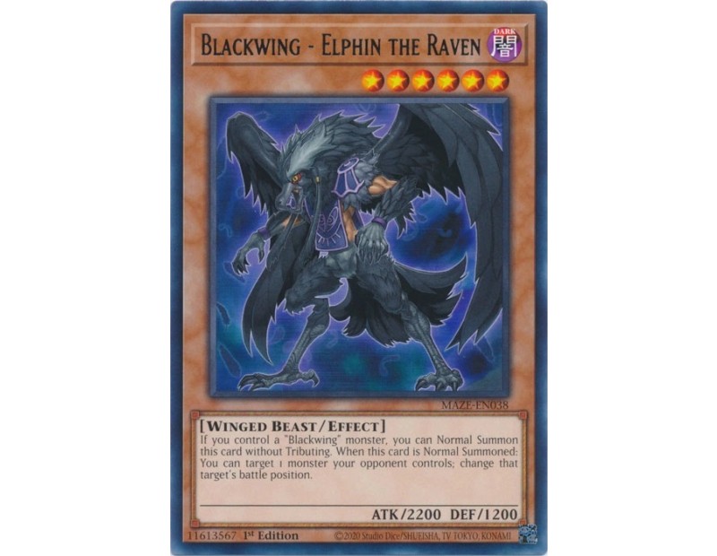 Blackwing - Elphin the Raven (MAZE-EN038) - 1st Edition