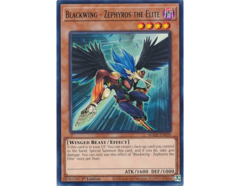 Blackwing - Zephyros the Elite (MAZE-EN039) - 1st Edition