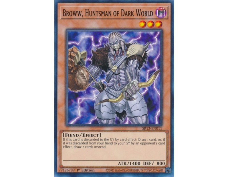 Broww, Huntsman of Dark World (SR13-EN011) - 1st Edition