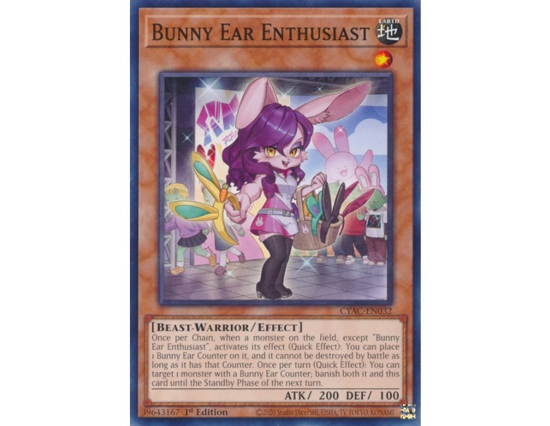 Bunny Ear Enthusiast (CYAC-EN032) - 1st Edition