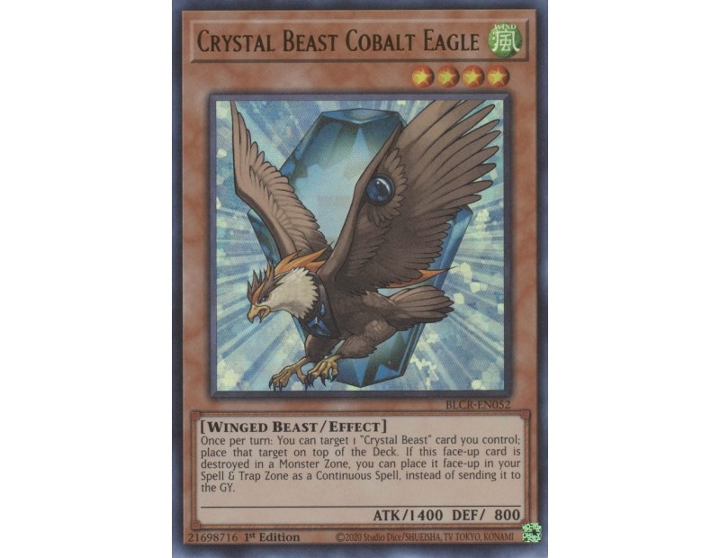 Crystal Beast Cobalt Eagle (BLCR-EN052) - 1st Edition