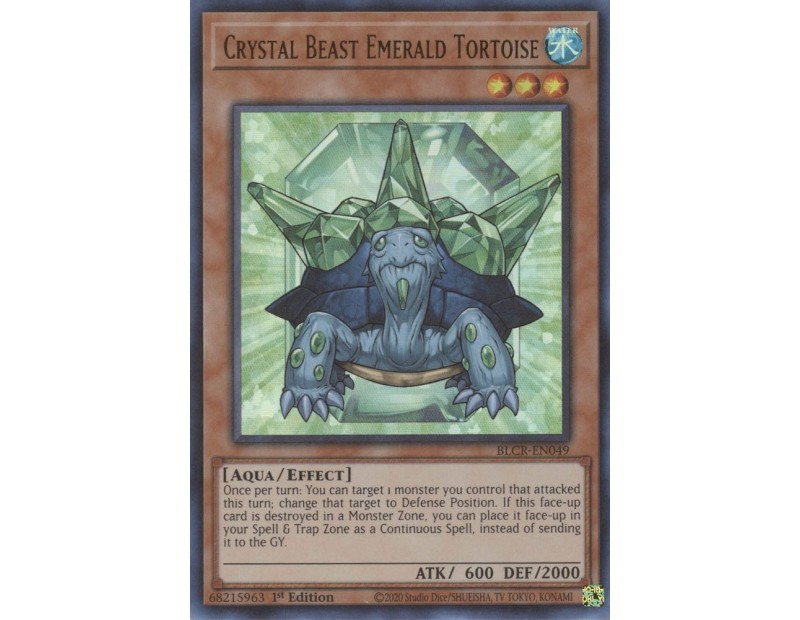 Crystal Beast Emerald Tortoise (BLCR-EN049) - 1st Edition