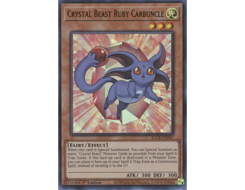 Crystal Beast Ruby Carbuncle (BLCR-EN047) - 1st Edition