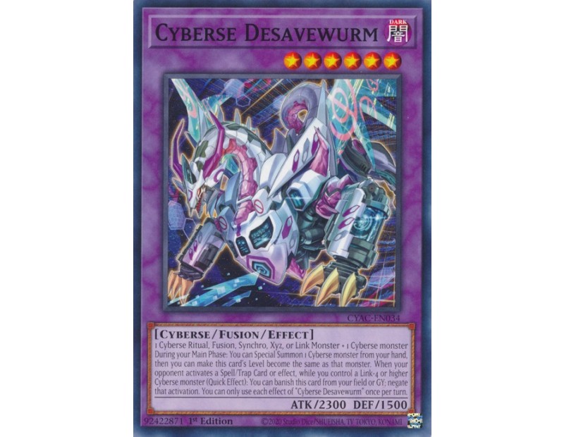 Cyberse Desavewurm (CYAC-EN034) - 1st Edition