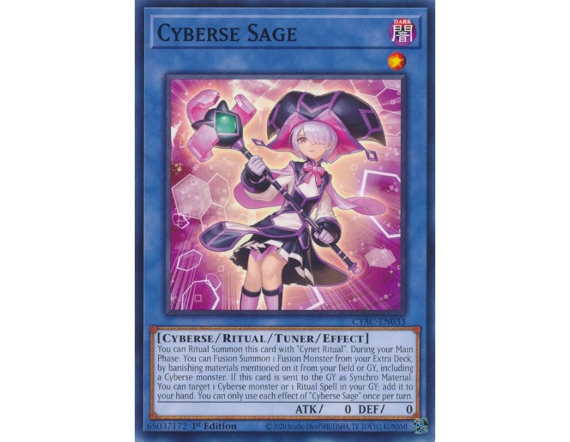 Cyberse Sage (CYAC-EN033) - 1st Edition