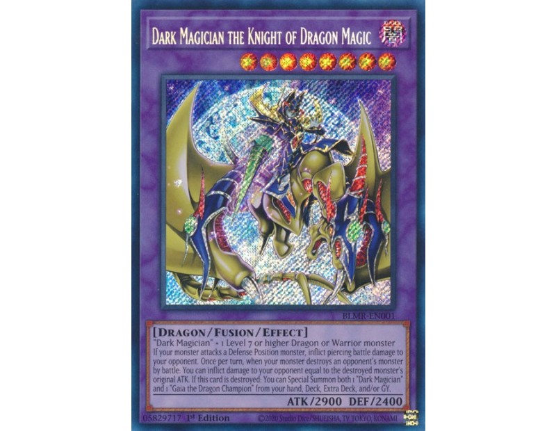 Dark Magician the Knight of Dragon Magic (BLMR-EN001) - 1st Edition
