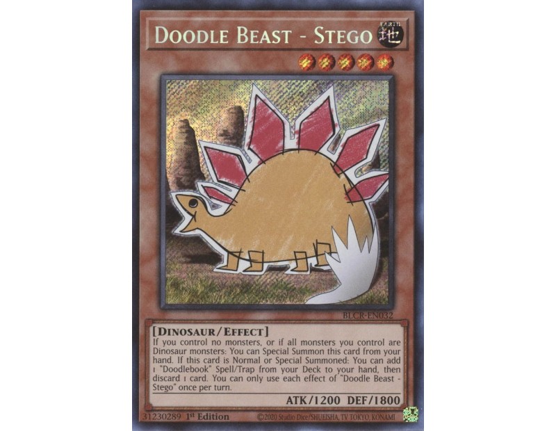 Doodle Beast - Stego (BLCR-EN032) - 1st Edition