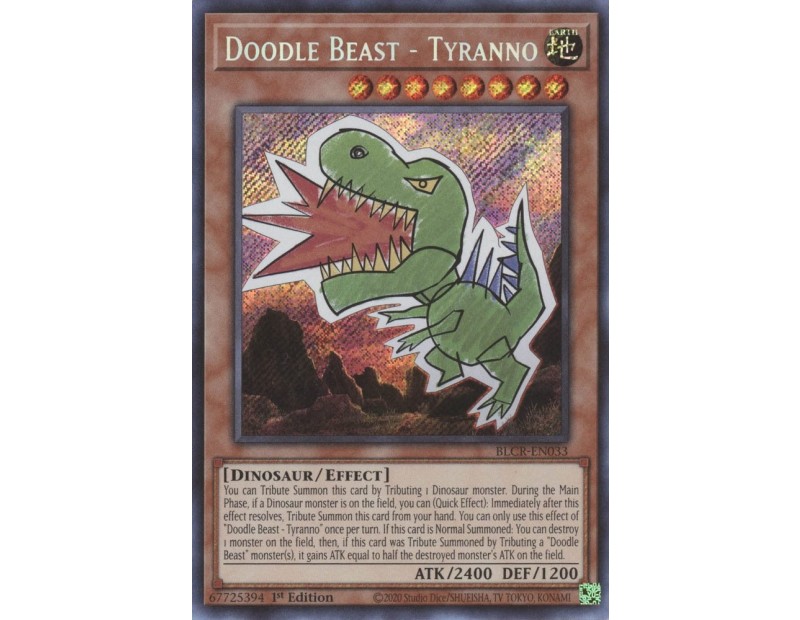 Doodle Beast - Tyranno (BLCR-EN033) - 1st Edition