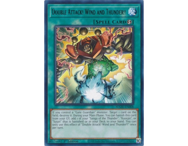 Double Attack! Wind and Thunder!! (MAZE-EN008) - 1st Edition