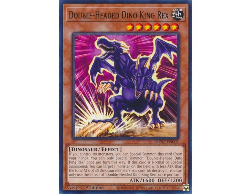 Double-Headed Dino King Rex (DUNE-EN007) - 1st Edition