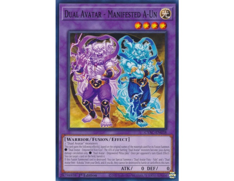 Dual Avatar - Manifested A-Un (CYAC-EN038) - 1st Edition