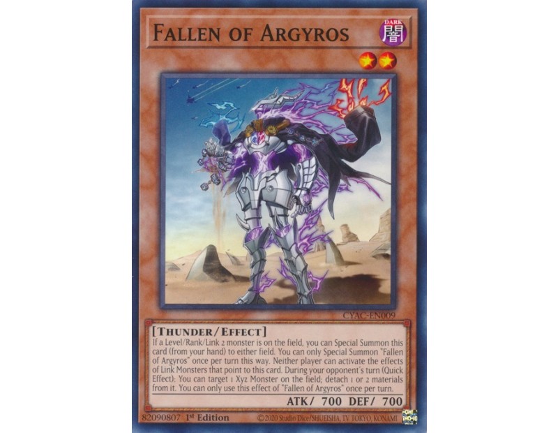 Fallen of Argyros (CYAC-EN009) - 1st Edition