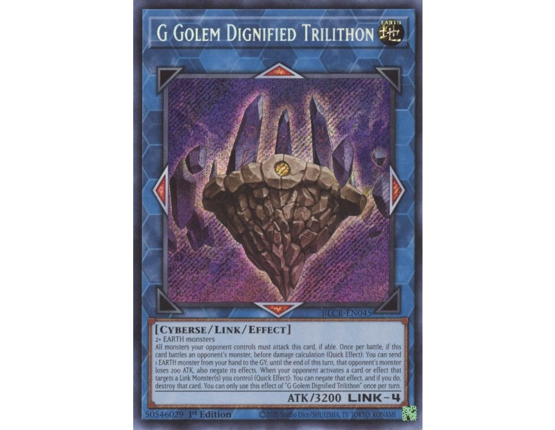 G Golem Dignified Trilithon (BLCR-EN045) - 1st Edition