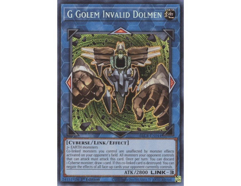 G Golem Invalid Dolmen (BLCR-EN044) - 1st Edition