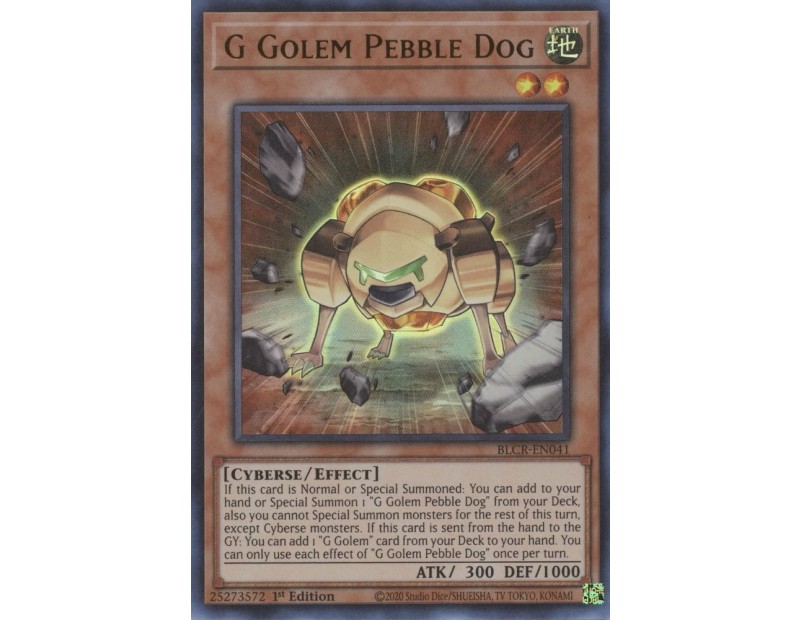 G Golem Pebble Dog (BLCR-EN041) - 1st Edition