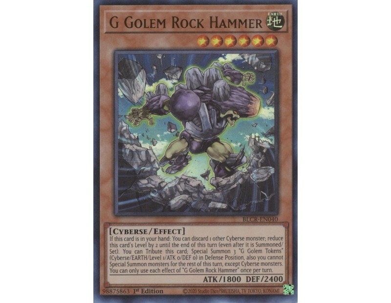 G Golem Rock Hammer (BLCR-EN040) - 1st Edition