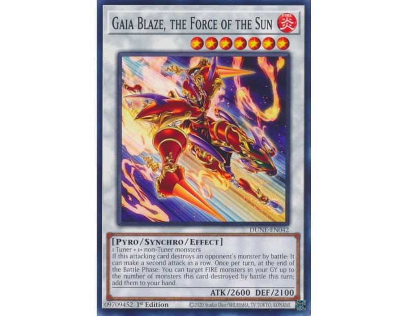 Gaia Blaze, the Force of the Sun (DUNE-EN042) - 1st Edition