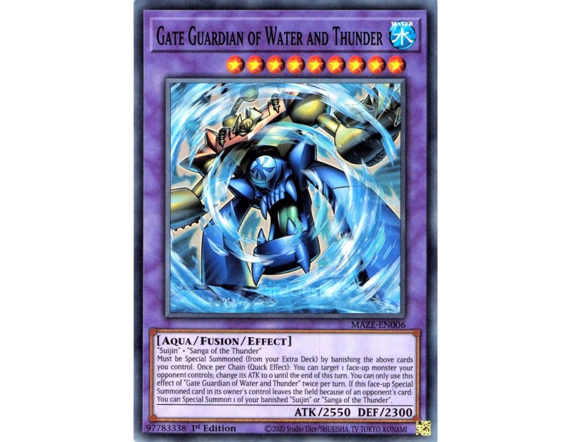 Gate Guardian of Water and Thunder (MAZE-EN006) - 1st Edition