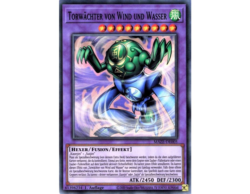 Gate Guardian of Wind and Water (MAZE-EN005) - 1st Edition