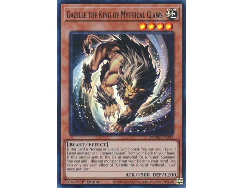 Gazelle the King of Mythical Claws (DUNE-EN003) - 1st Edition