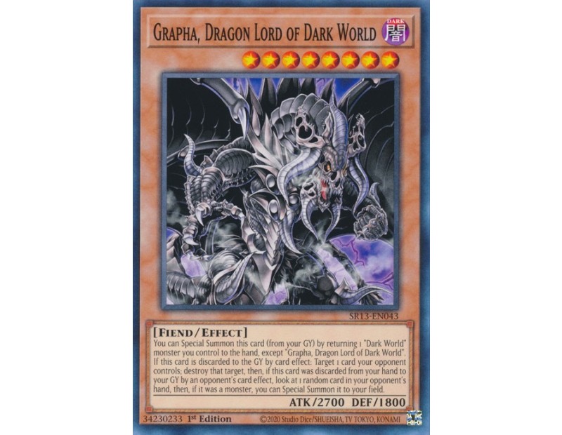 Grapha, Dragon Lord of Dark World (SR13-EN043) - 1st Edition