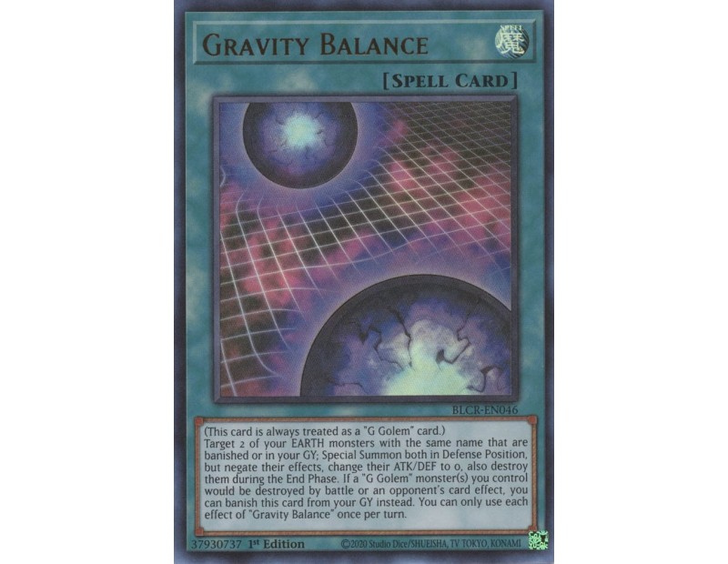 Gravity Balance (BLCR-EN046) - 1st Edition