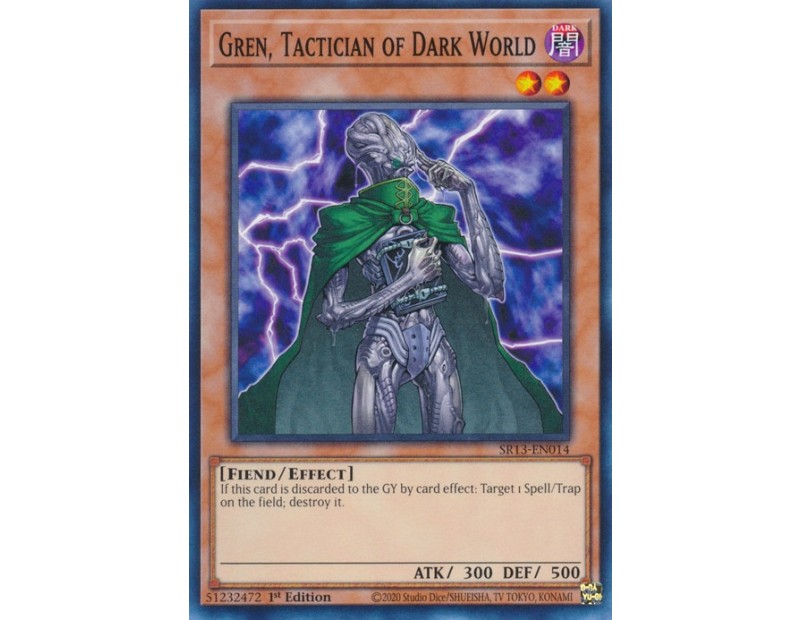 Gren, Tactician of Dark World (SR13-EN014) - 1st Edition