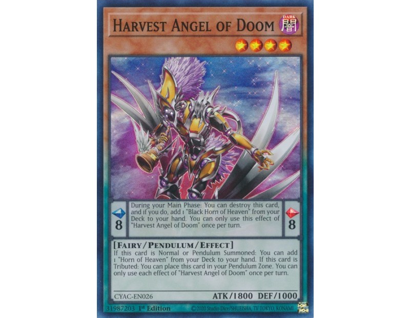 Harvest Angel of Doom (CYAC-EN026) - 1st Edition