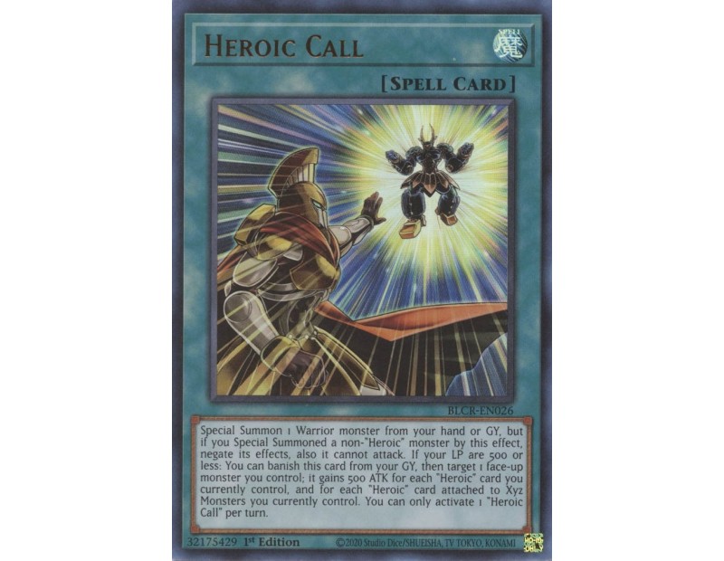 Heroic Call (BLCR-EN026) - 1st Edition