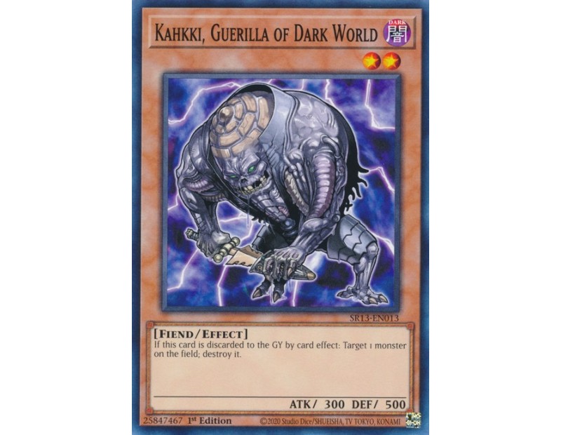 Kahkki, Guerilla of Dark World (SR13-EN013) - 1st Edition