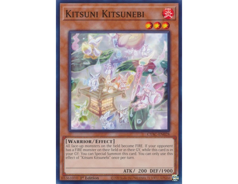 Kitsuni Kitsunebi (CYAC-EN028) - 1st Edition