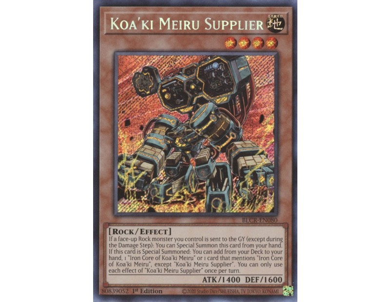 Koa'ki Meiru Supplier (BLCR-EN080) - 1st Edition