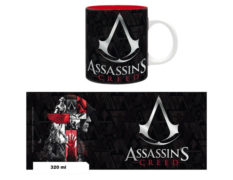 Κούπα Assassin's Creed Black & Red (320ml Κεραμική)