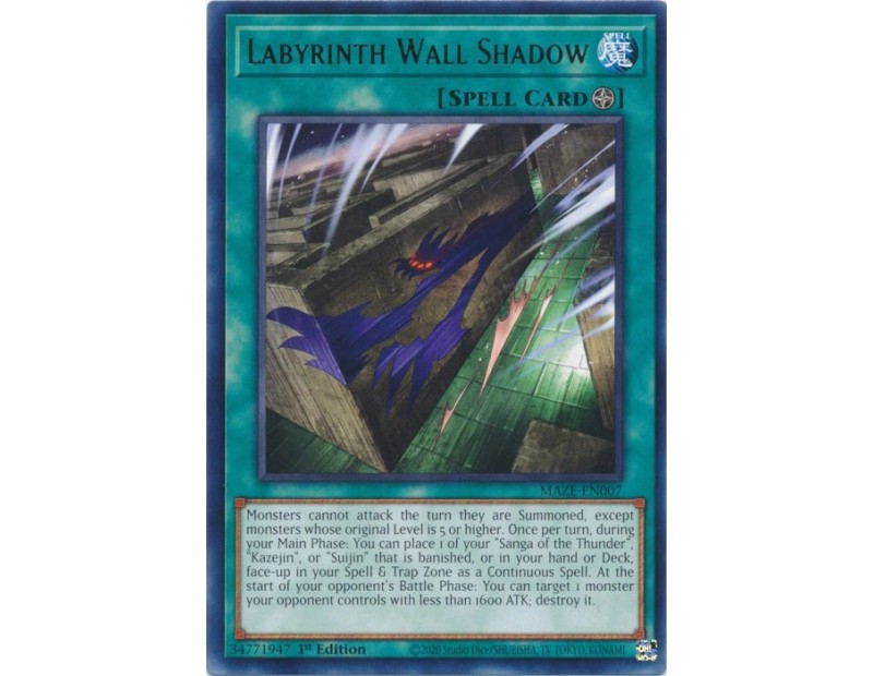 Labyrinth Wall Shadow (MAZE-EN007) - 1st Edition
