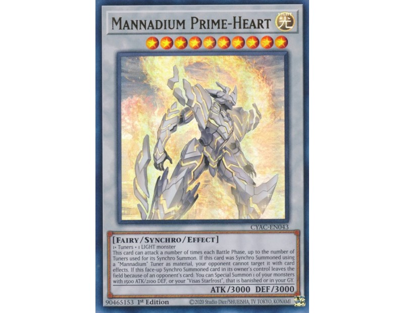 Mannadium Prime-Heart (CYAC-EN043) - 1st Edition