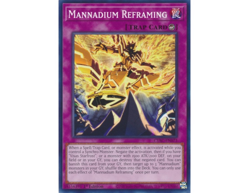 Mannadium Reframing (CYAC-EN073) - 1st Edition